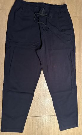 Pantalon léger noir Bershka Homme taille élastique -Taille L