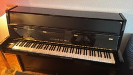 Klavier Grotrian-Steinweg, schwarz, mit Klavierhocker
