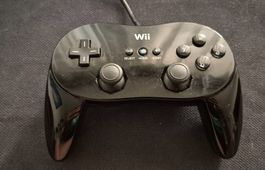 WII CONTROLLER MANETTE NINTENDO NOIRE JOYSTICK ADAPTATEUR