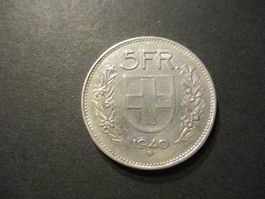 5.- Fr 1940  Superbe pièce  Qualité Top du Top