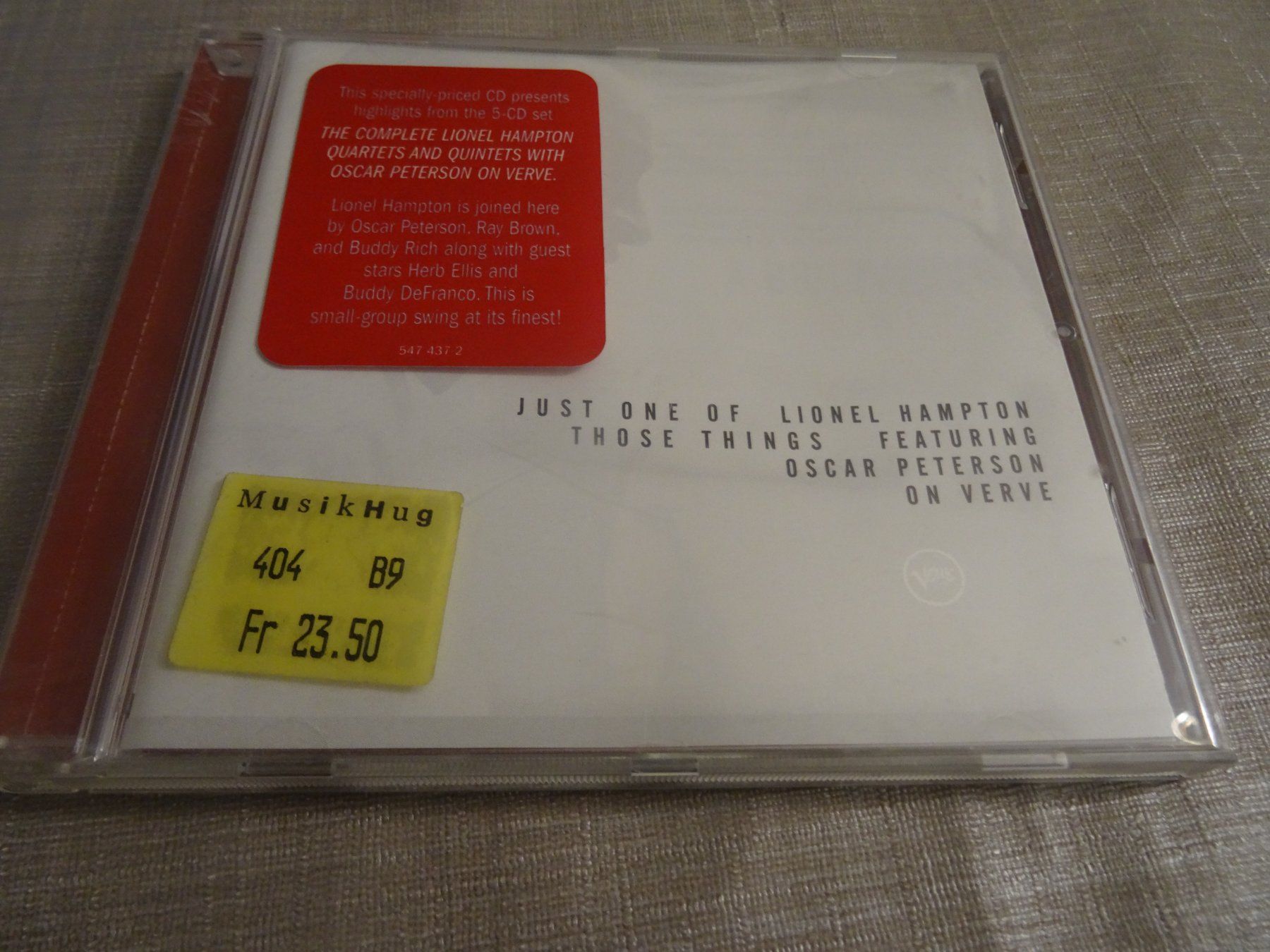 CD: Lionel Hampton & Oscar Peterson CD - Jazz – Usato da Olten venduto da Disc-Ausverkauf