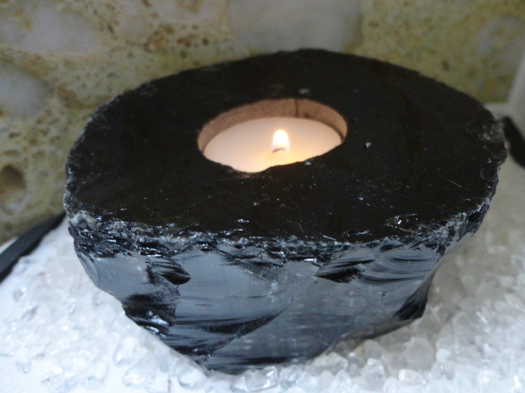 Edelsteine: Windlicht Obsidian – Neu (gemäss Beschreibung) aus Biberist von tl-schmuck