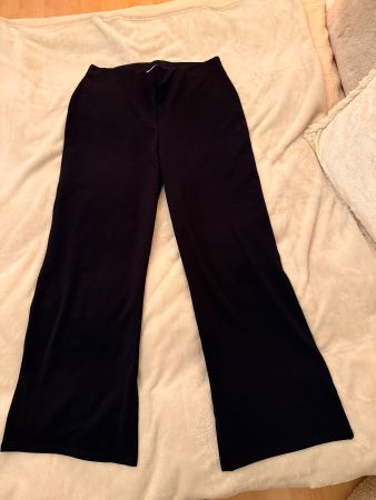 Stoffhose dunkel navy von H&M Grösse L