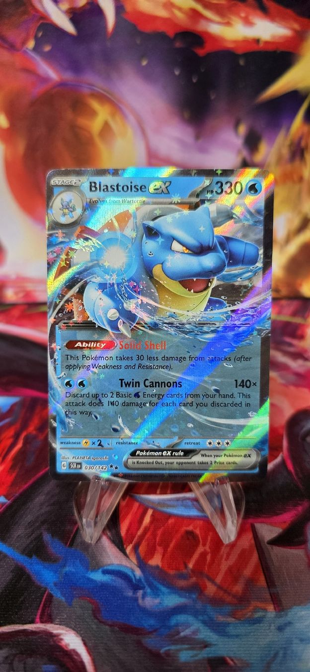 Pokémon Carte collezionabili: Blastoise ex 030/142 Stellar Crown SCR – Nuovo (secondo la descrizione) da Frutigen venduto da Sinnohan_Zorua