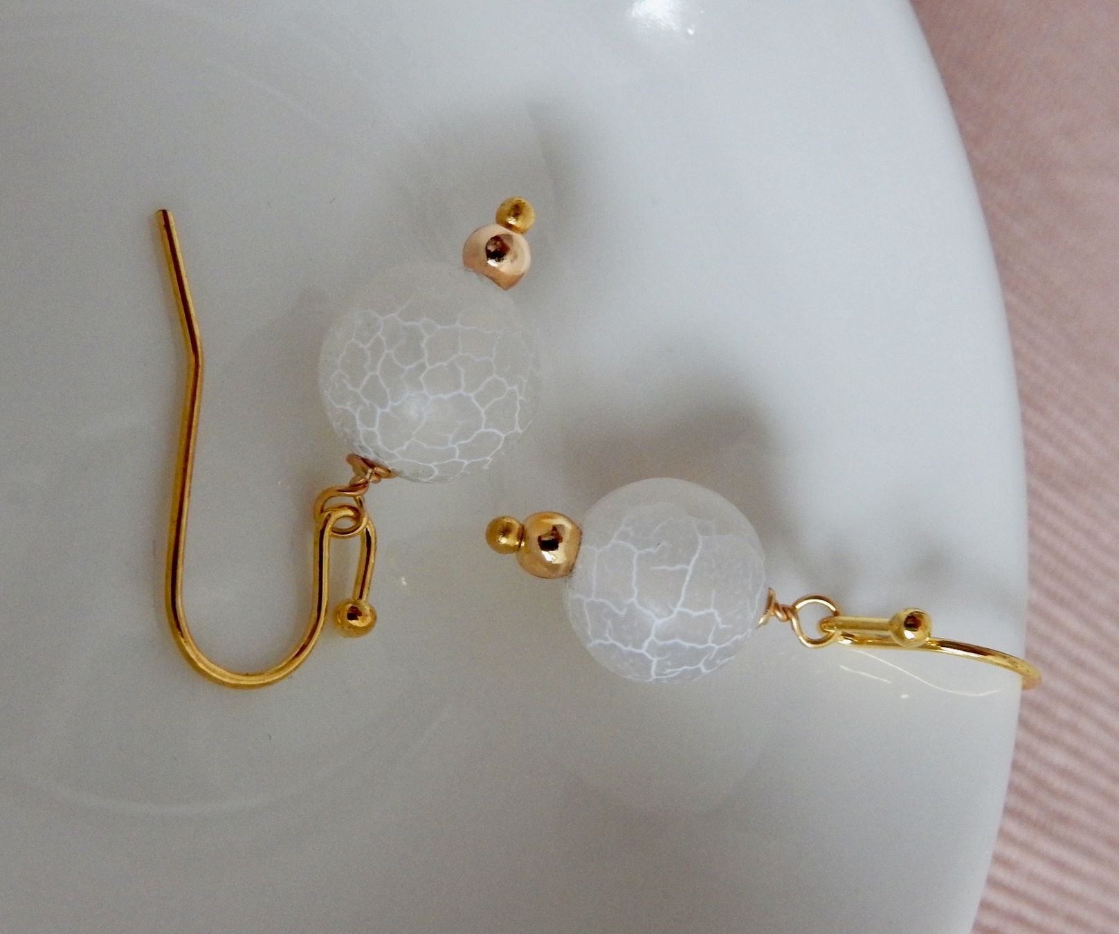 Orecchini pendenti & Orecchini a lobo: Schöner Achat Ohrschmuck! – Nuovo e nell'imballaggio originale da Allschwil venduto da Weyli18 1