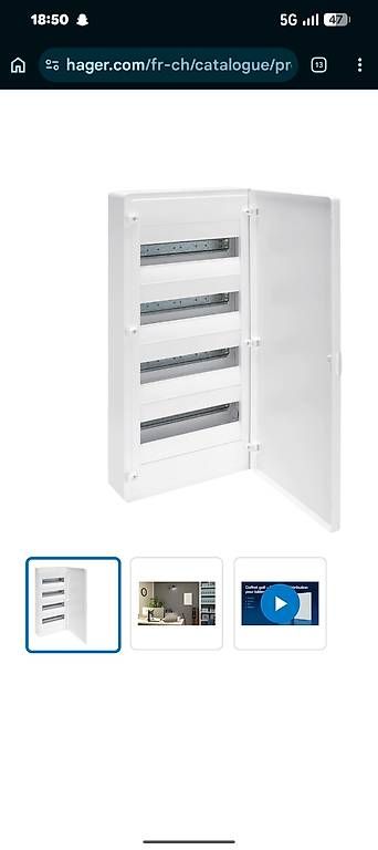 Alimentazione elettrica: coffret électrique Hager – Nuovo e nell'imballaggio originale da Sion venduto da ers_qf7t 1
