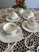 Seltmann Weiden Mokka-Set mit Schmetterlingen-Blumen, 8-tlg.