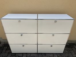 USM Haller Sideboard Reinweiss mit Schlüssel