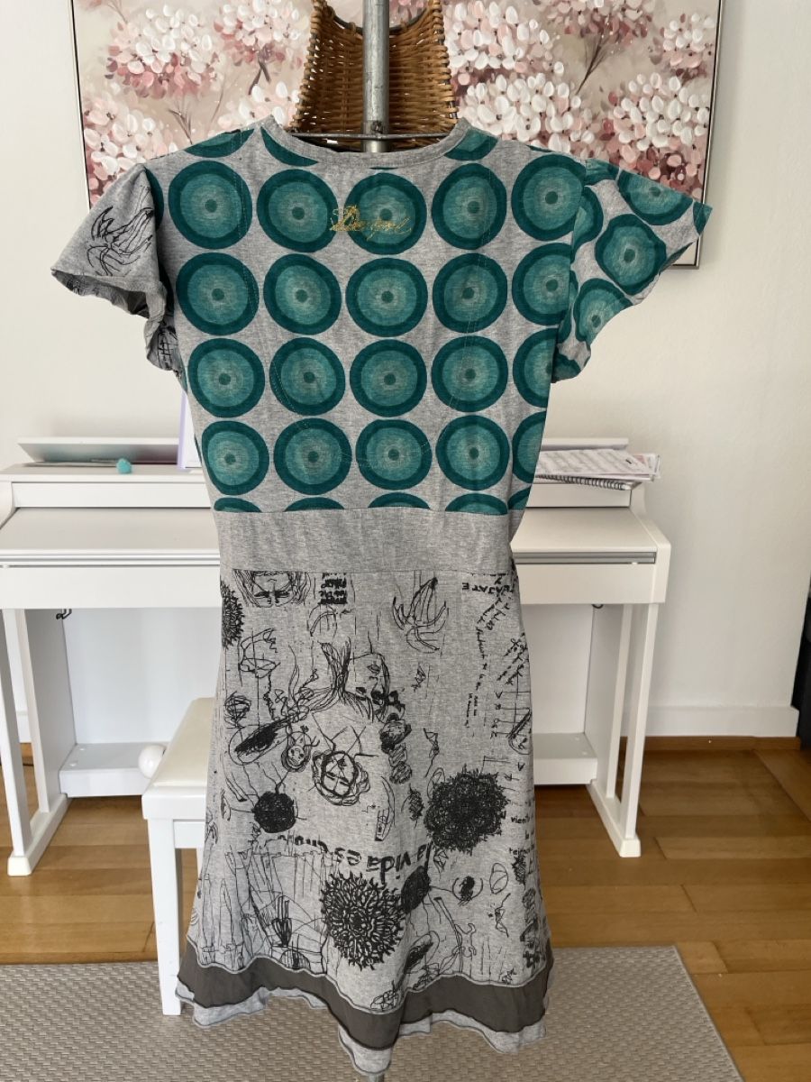 Desigual Vestiti: Desigual Kleid, grau bunt, M – Usato da Solothurn venduto da Bobesch08 4