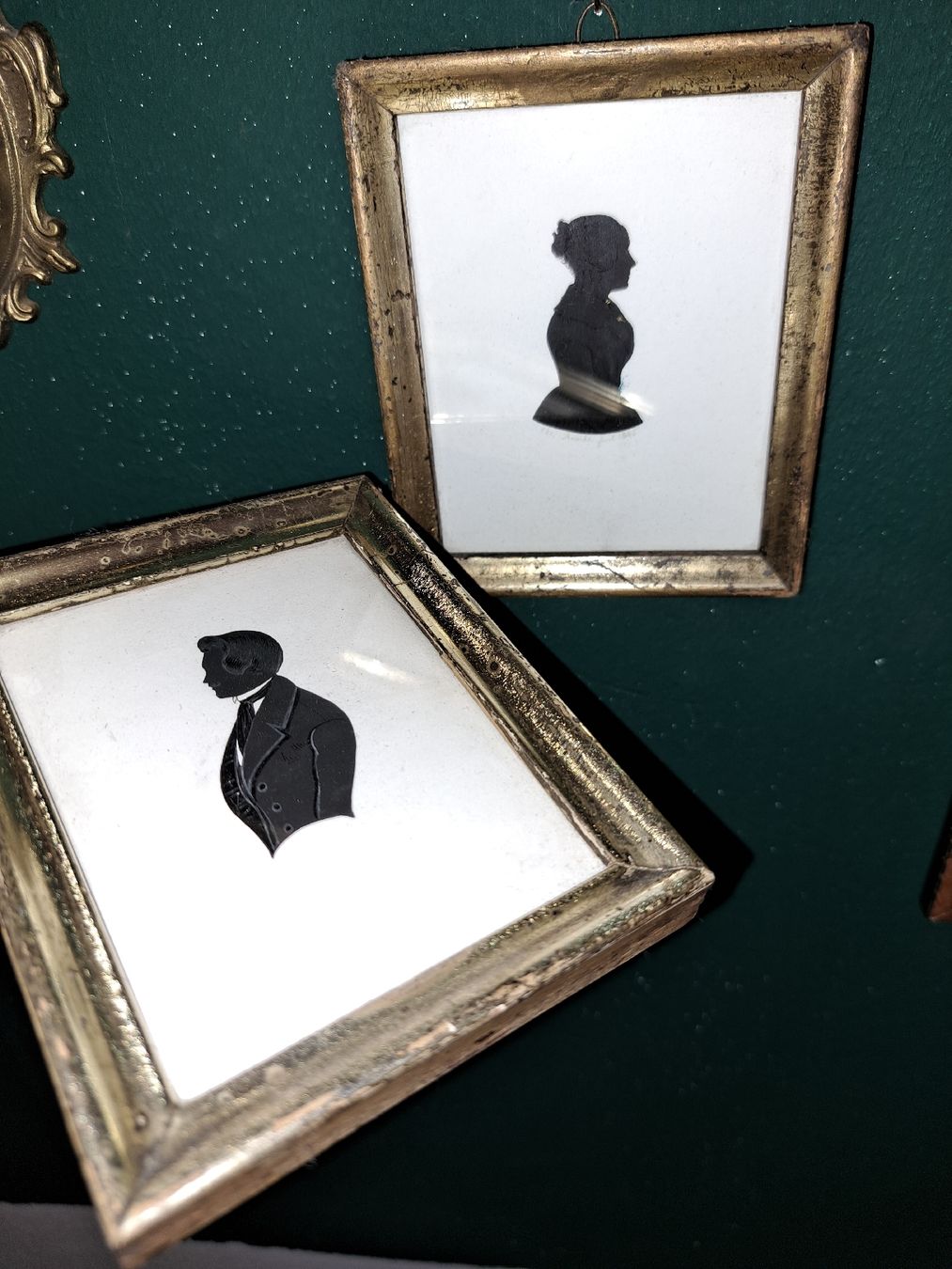 Grafiken & Lithographien: 2 antike Scherenschnitt  Silhouette  – Gebraucht aus Kölliken von Upcycling-by-Mc-TAM