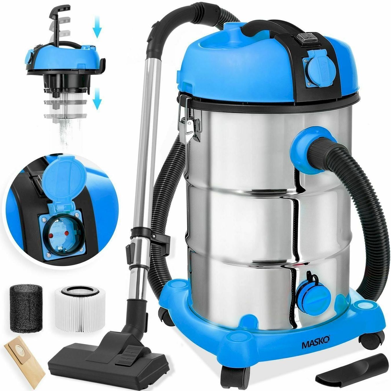 Staubsauger & Zubehör: MASKO Staubsauger 2300W Blau – Neu und originalverpackt aus Bottighofen von zaap 1