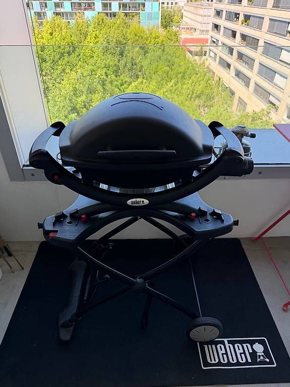 Weber Griglie: Weber Q1000 Gas BBQ + Original Stand + Plate + 3 Cylinders – Usato da Zürich venduto da giu_h9dh