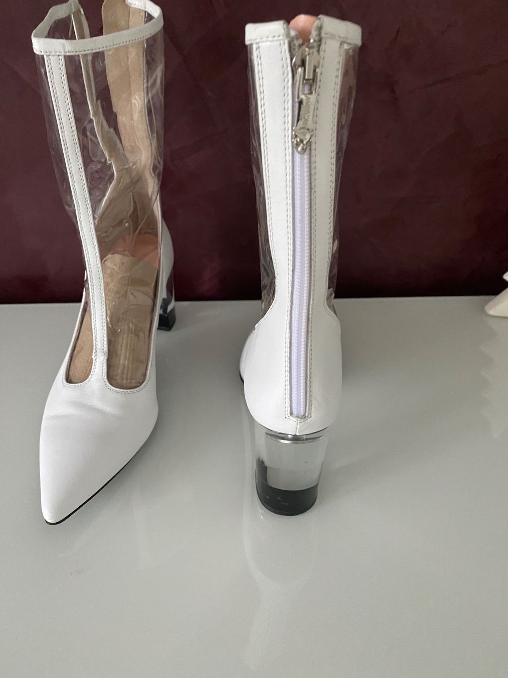 Marc Cain Chaussures femmes: Marc Cain Stiefeletten transparent Gr 37 – Neuf (Voir description) à Volketswil par praxis12 7
