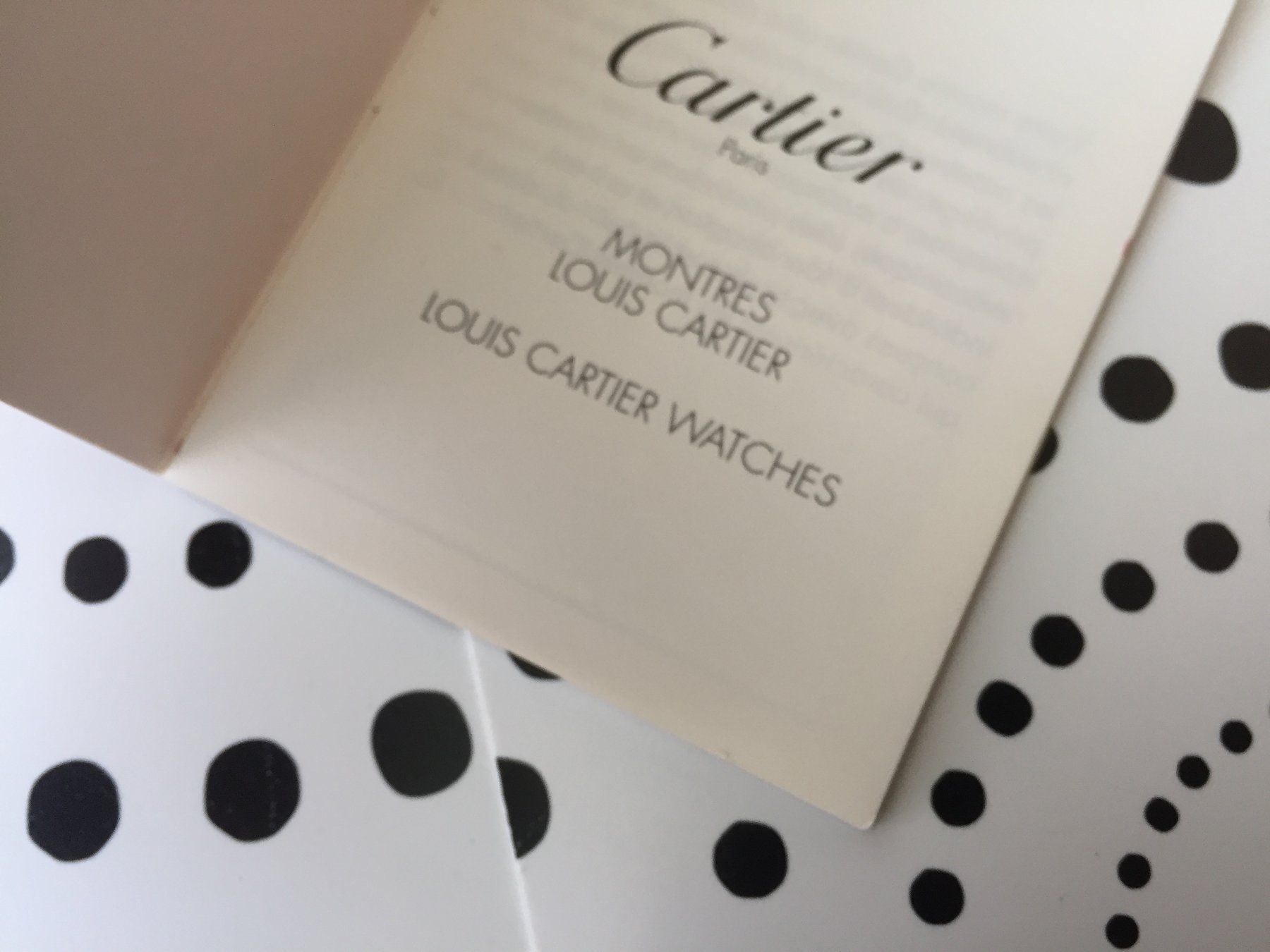 Documenti: CARTIER ORIGINAL - OPERATING INSTRUCTIONS - LOUIS CARTIER ! – Nuovo (secondo la descrizione) da Epalinges venduto da dream-watch 1