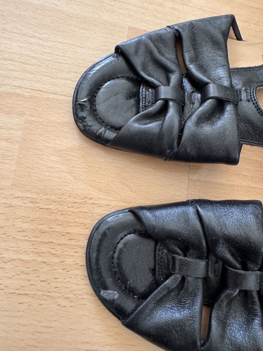 Scarpe da donna: Schwarze Echtleder Sandalen Medicus Inge – Usato da Zürich venduto da man_nq66 2