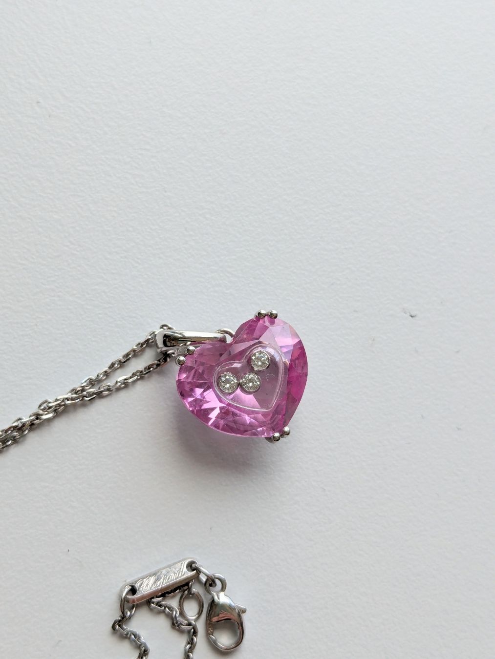 Chopard Ciondoli: chopard so happy heart pink white gold – Usato da Kloten venduto da nad_ys78