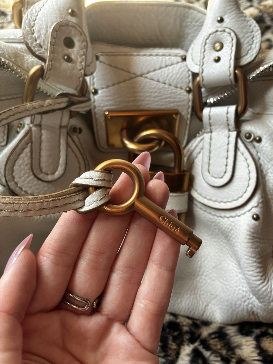 Chloé Borse da donna: Chloé Paddington bag weiss – Usato da Urdorf venduto da Lija.x 5