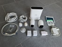 2 x ARLO Kameras PRO PRO2 mit Basisstation,Akkus,Halterungen