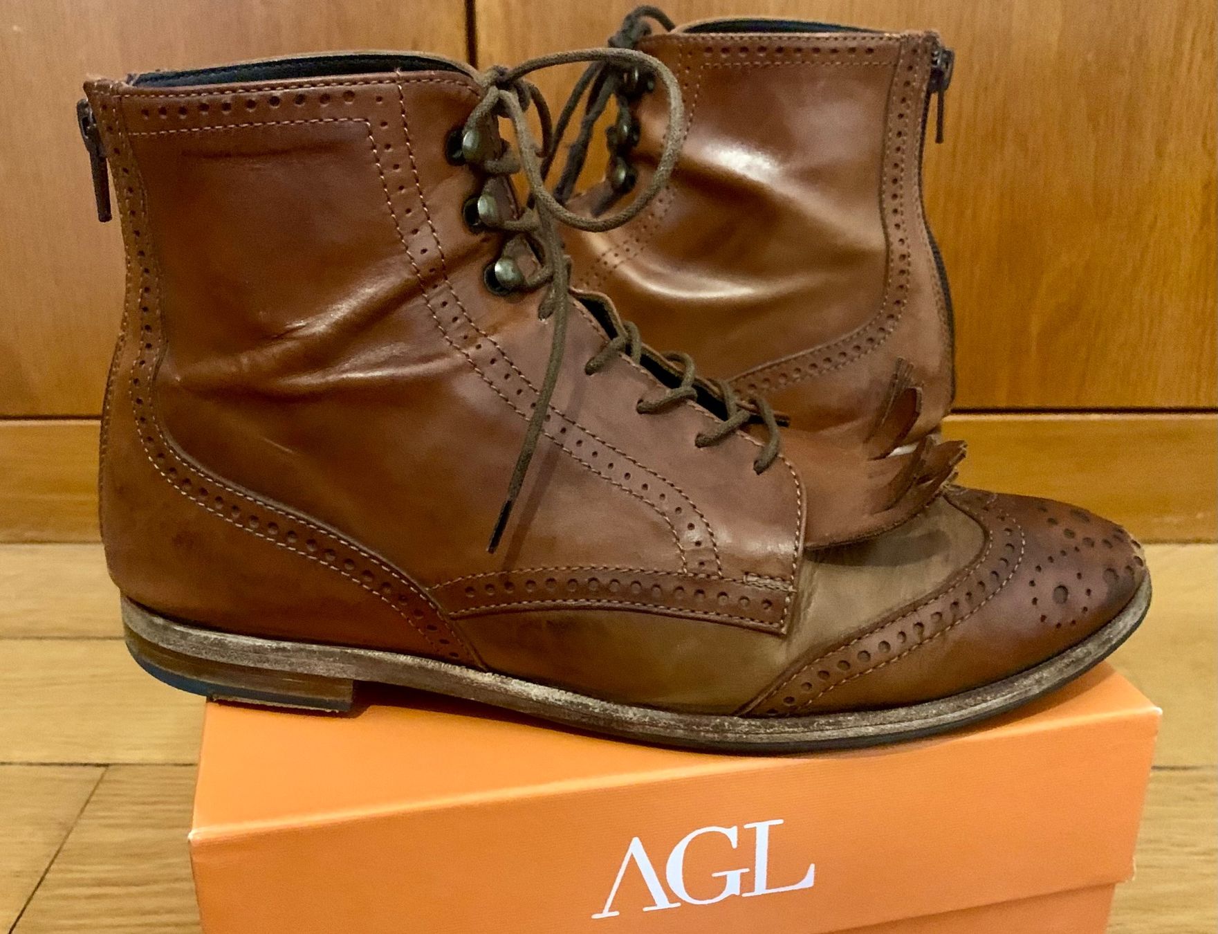 AGL Scarpe da donna: AGL Budapester Stiefelette, Gr. 38 – Usato da Zürich venduto da p_q7q_nichtraucher 6