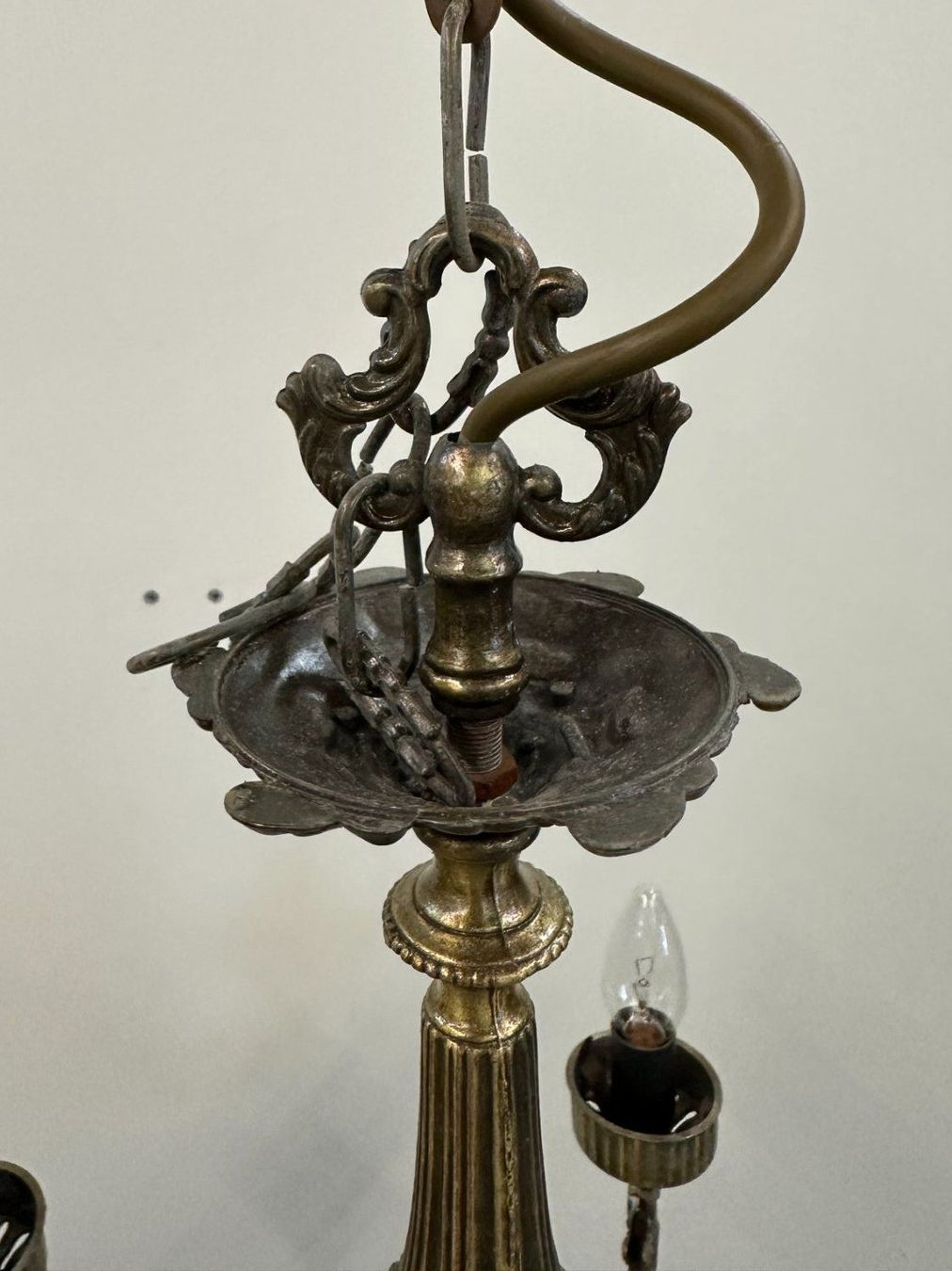Lampadari & plafoniere: Kronleuchter Messing 5-Arme, Hängelampe Deckenleuchte – Usato da Luzern venduto da Lager6640 4