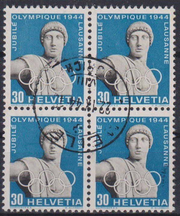 Tutti i francobolli: E87) Olympia 1944. 4.Block, sehe Scan – Usato da Claro venduto da Chanty7