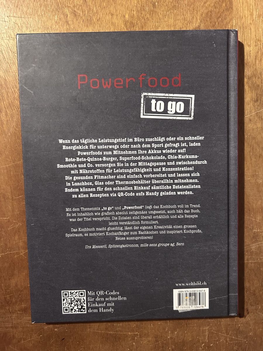 Libri: Powerfood to go – Usato da Zürich venduto da WWehrle 1