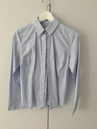 Damen Bluse MNG hellblau Gr. S NEUwertig