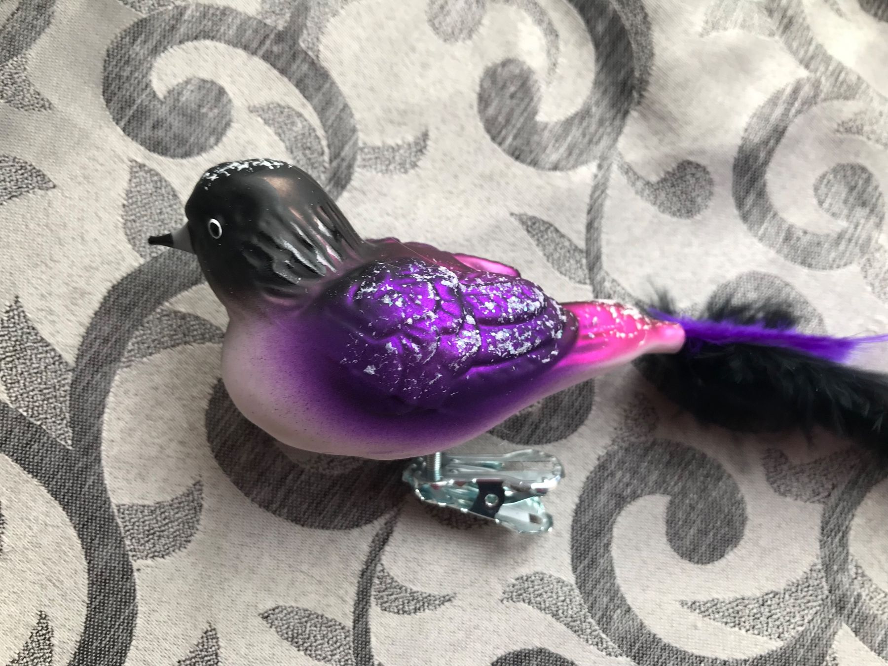 Tutte le decorazioni: Amethystglanzstar Vogel Christbaumschmuck – Nuovo e nell'imballaggio originale da Alpnach Dorf venduto da marvo 2