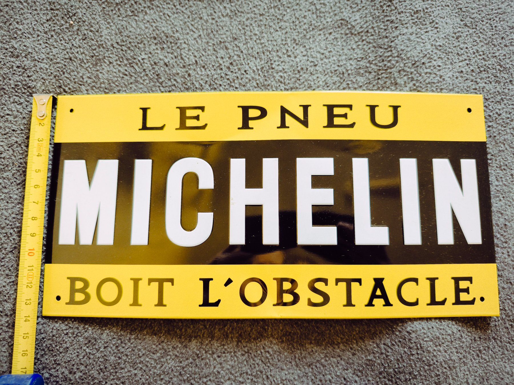 Michelin Insegne: Publicité Michelin, plaque en aluminium – Usato da Genève venduto da lnicoGE 1