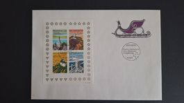 1987,Nr.757x Sonderblock auf FDC
