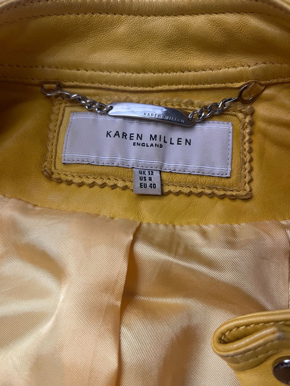 Giacche: Karen Miillen Soft Leather Jacket Size 40 – Usato da Zug venduto da Thalie50 2