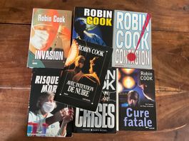 Lot de 7 livres Robin Cook romans divers état d'usage