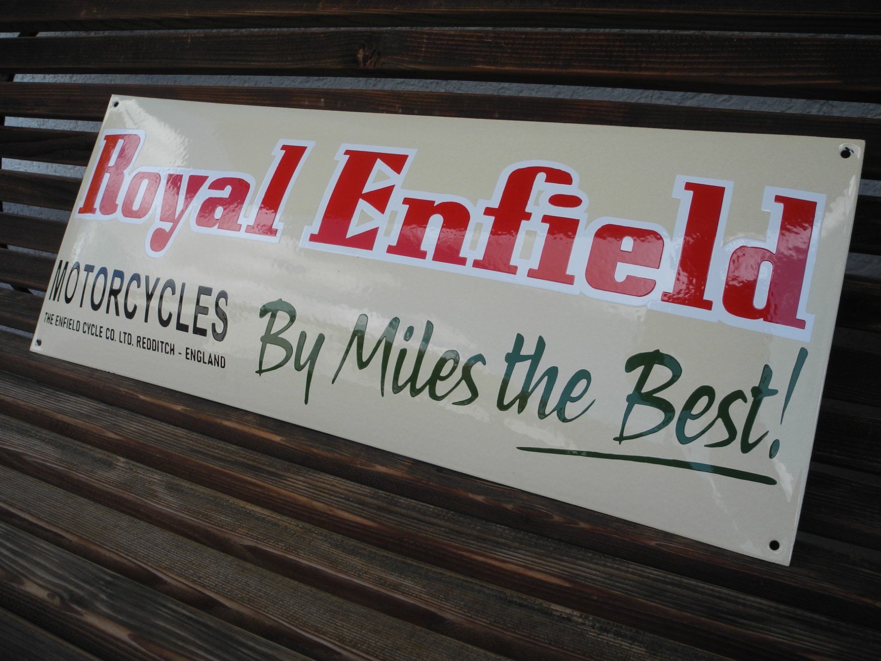 Royal Enfield Ecriteaux: ROYAL ENFIELD EMAILSCHILD – D'occasion à Reinach AG par Huckleberrysix 1