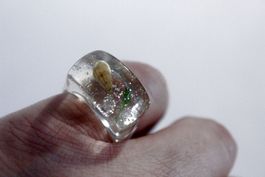 Vintage Space-Age - Ring mit Muschel, Seestern, Seeigel, usw