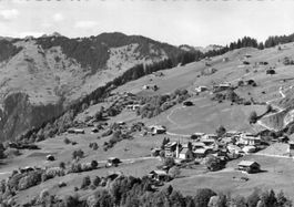 Pany GR // ca. 1950 Gesamtansicht Dorf