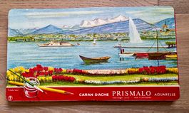 Alte grosse Caran d'Ache Blechdose PRISMALO Aquarelle