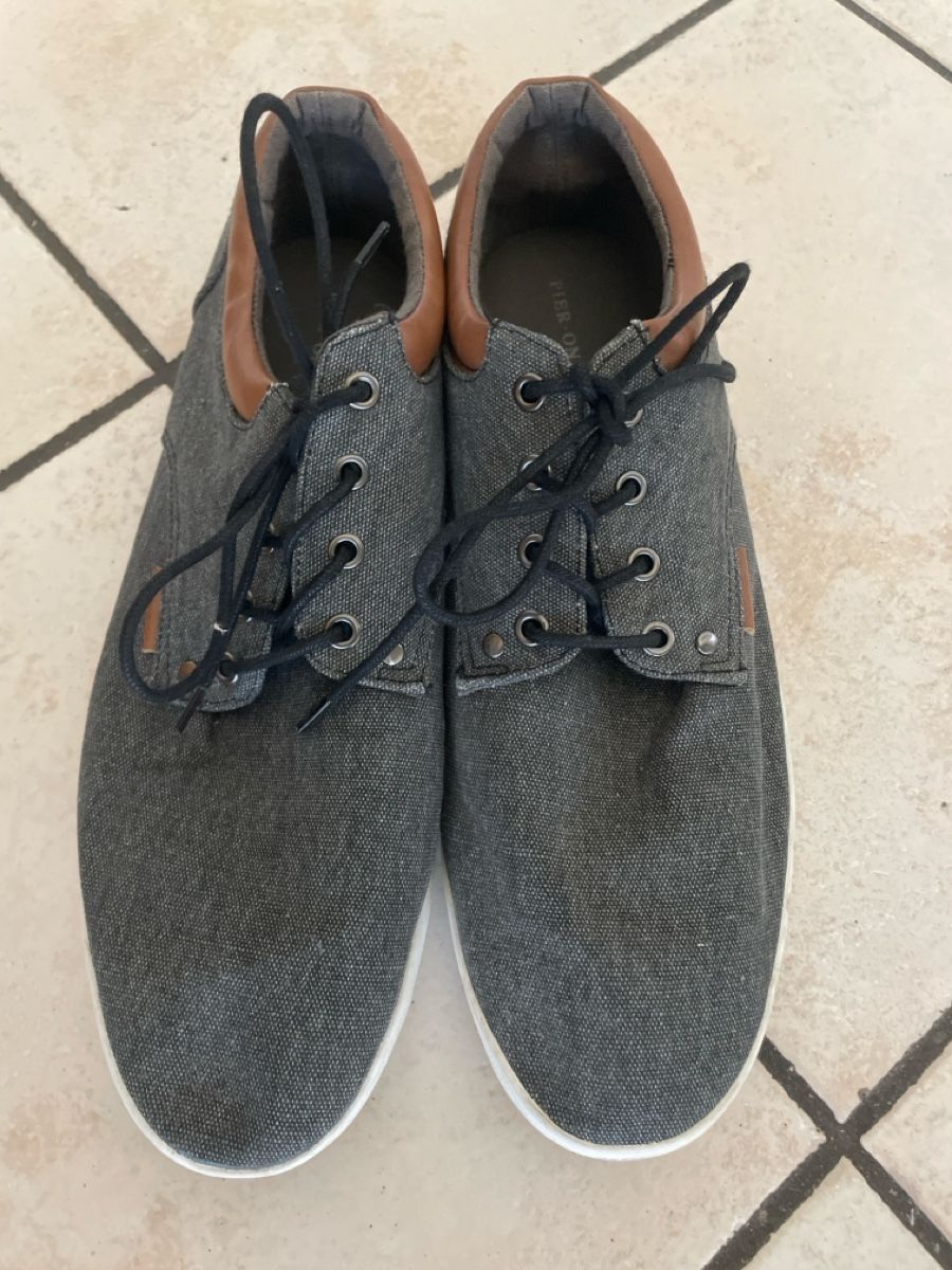 Scarpe da uomo: Herren Freizeitschuhe Grau Stoff Pierone Gr.46  – Usato da Obergerlafingen venduto da cabo4 1