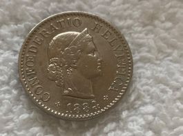 5 centimes/rappen 1884