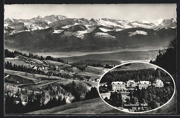 Cartes postales: AK Wald, Sanatorium, Panorama – D'occasion à Berlin par bartko-reher