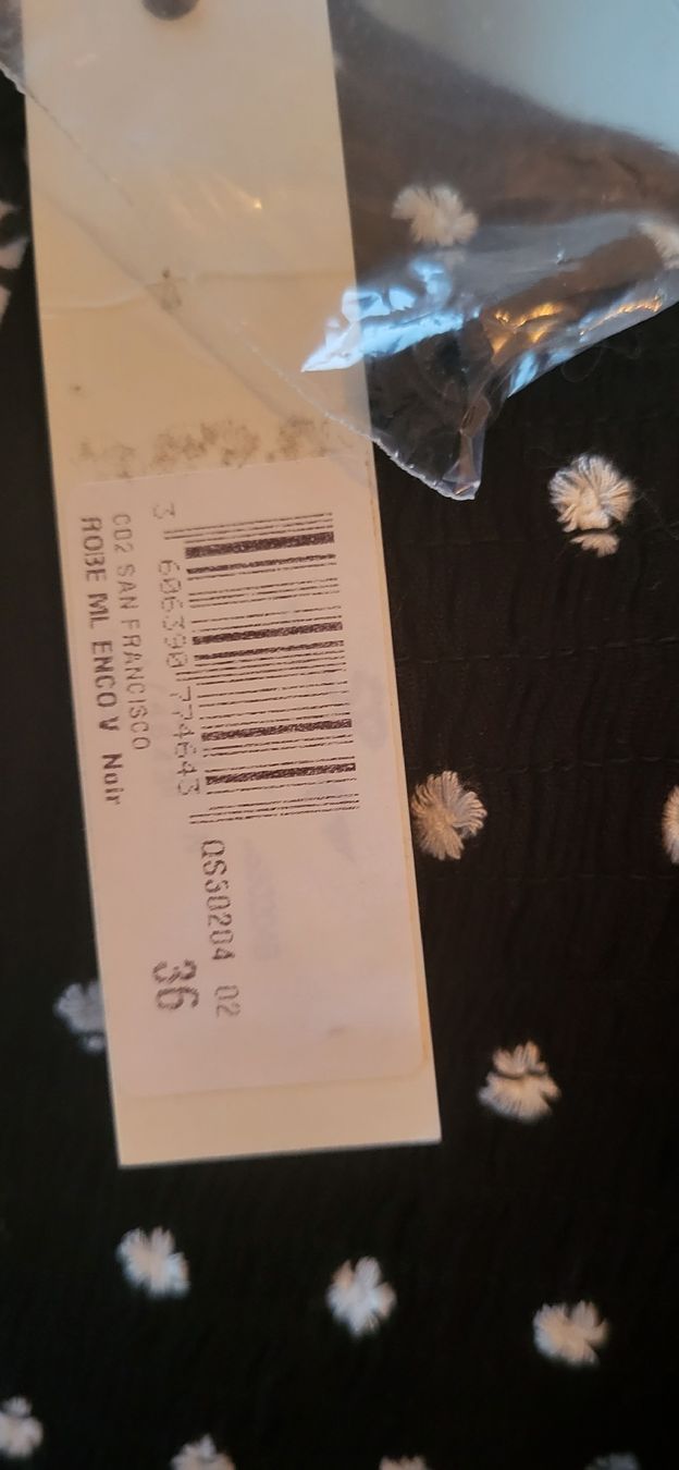 Vestiti: Robe noire à pois blancs I.Code taille 36 NEUVE – Nuovo e nell'imballaggio originale da la tour de peilz venduto da alegre02 3