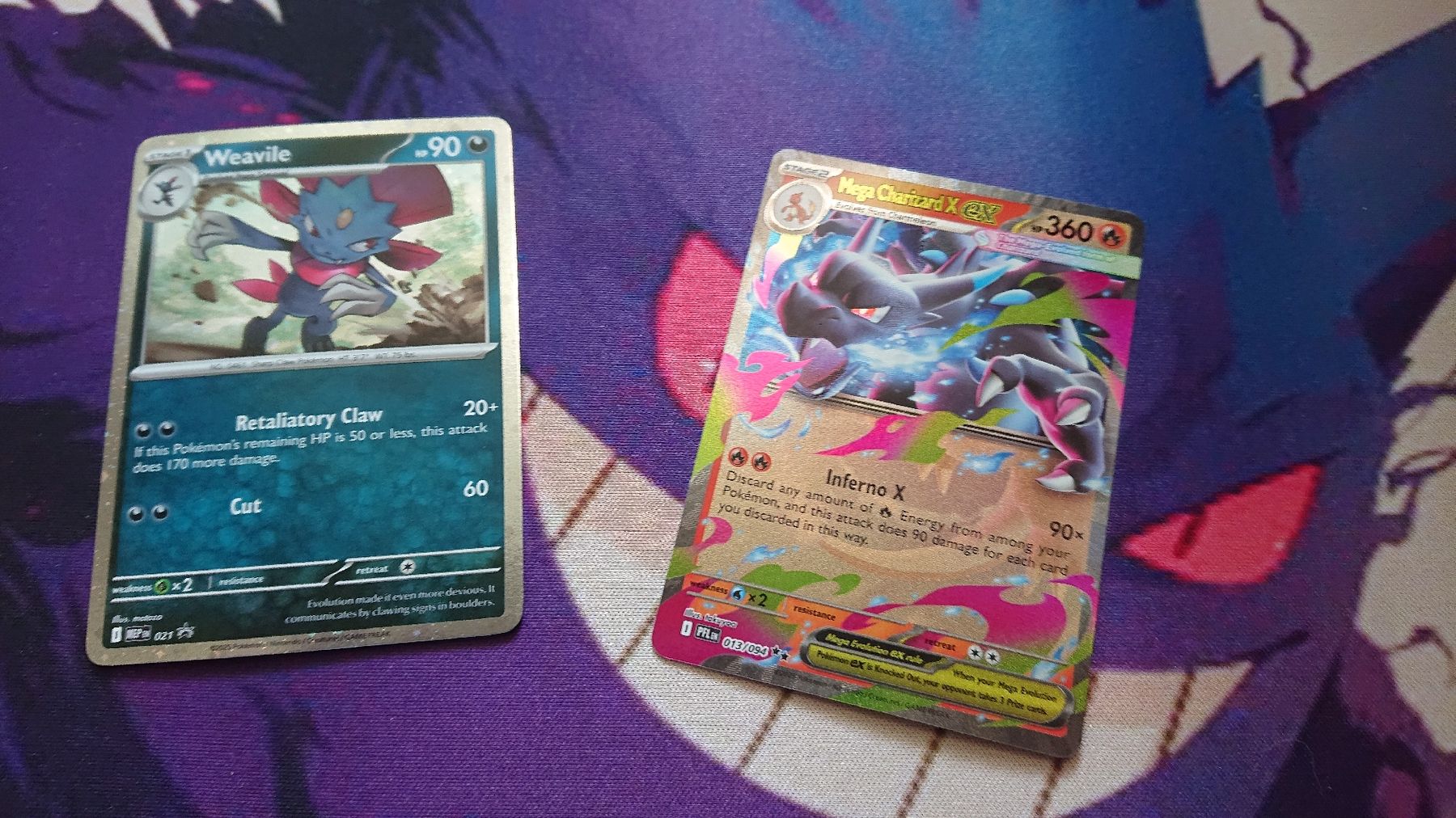Pokémon Cartes à collectionner: Mega Charizard X EX & Weavile PFL 013 & MEP 021 EN – Neuf (Voir description) à Chur par FreakofRarity