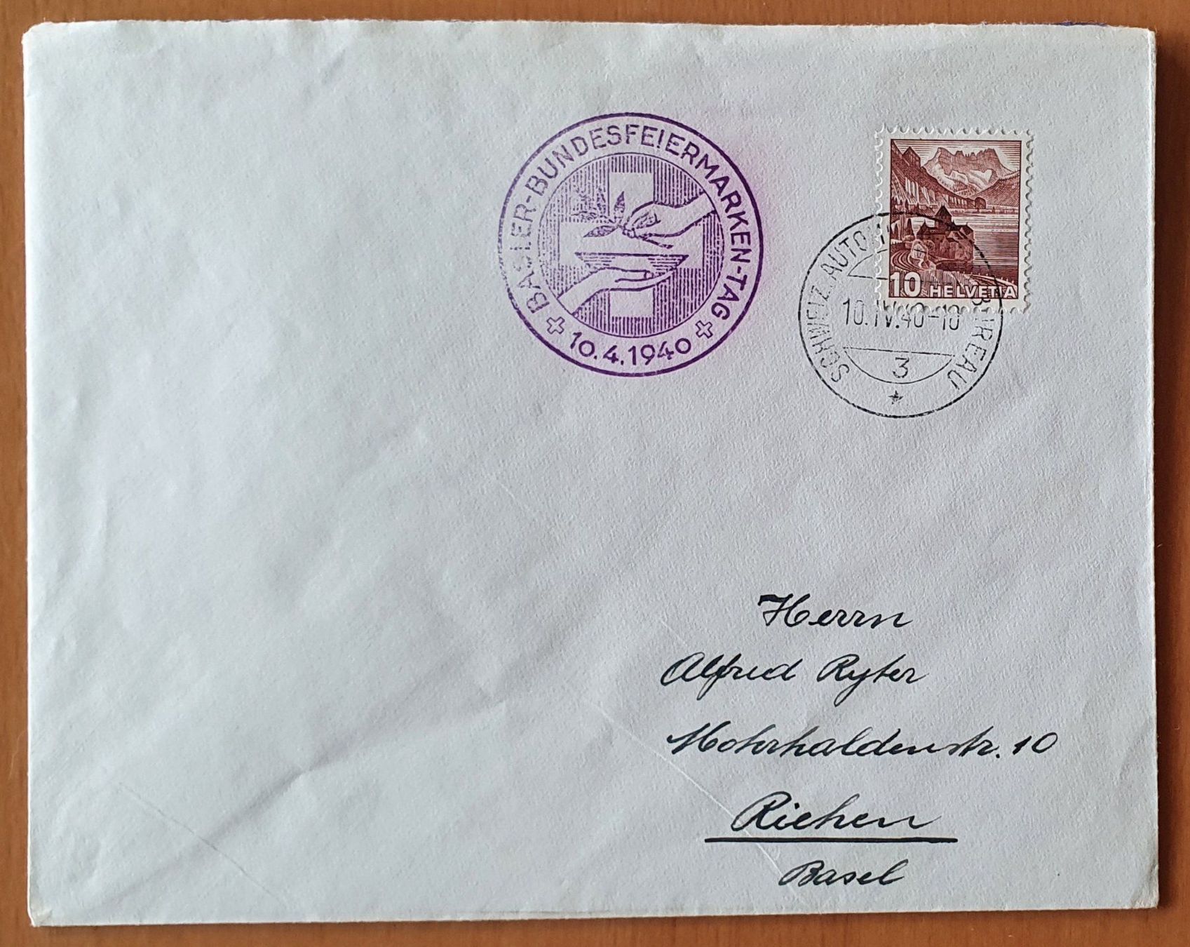 Tutti i francobolli: Basler Bundesfeiermarken-Tag 1940 – Usato da Kreuzlingen venduto da Rschweiz1