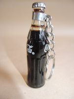 Schlüsselanhänger Coca Cola 8cm Keychain Porte cle Glas