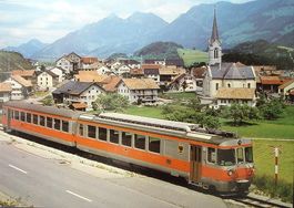 CHÂTEL-ST-DENIZ ALBEUVE Gruyerz-Freiburg-Murten-Bahn