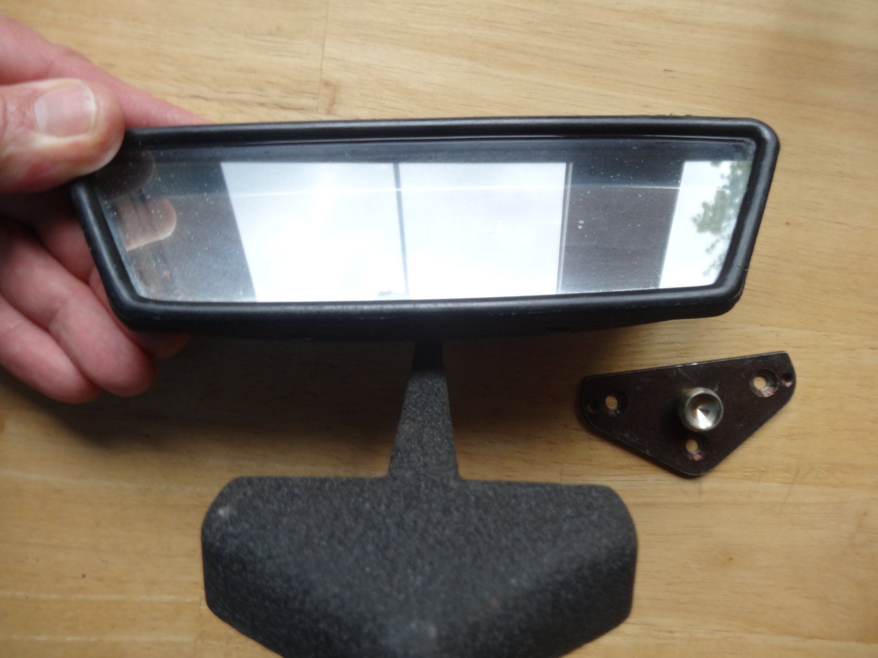 Alle Autoersatzteile: rétroviseur antique d'intérieur avec support de fixation – Gebraucht aus Rebeuvelier von falcon58