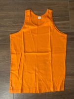 Herren TankTop Baumwolle orange Gr. L / XL
