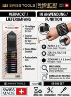 PB Swiss Tools Bit Set PB E6-945 10-teilig Werkzeug Satz