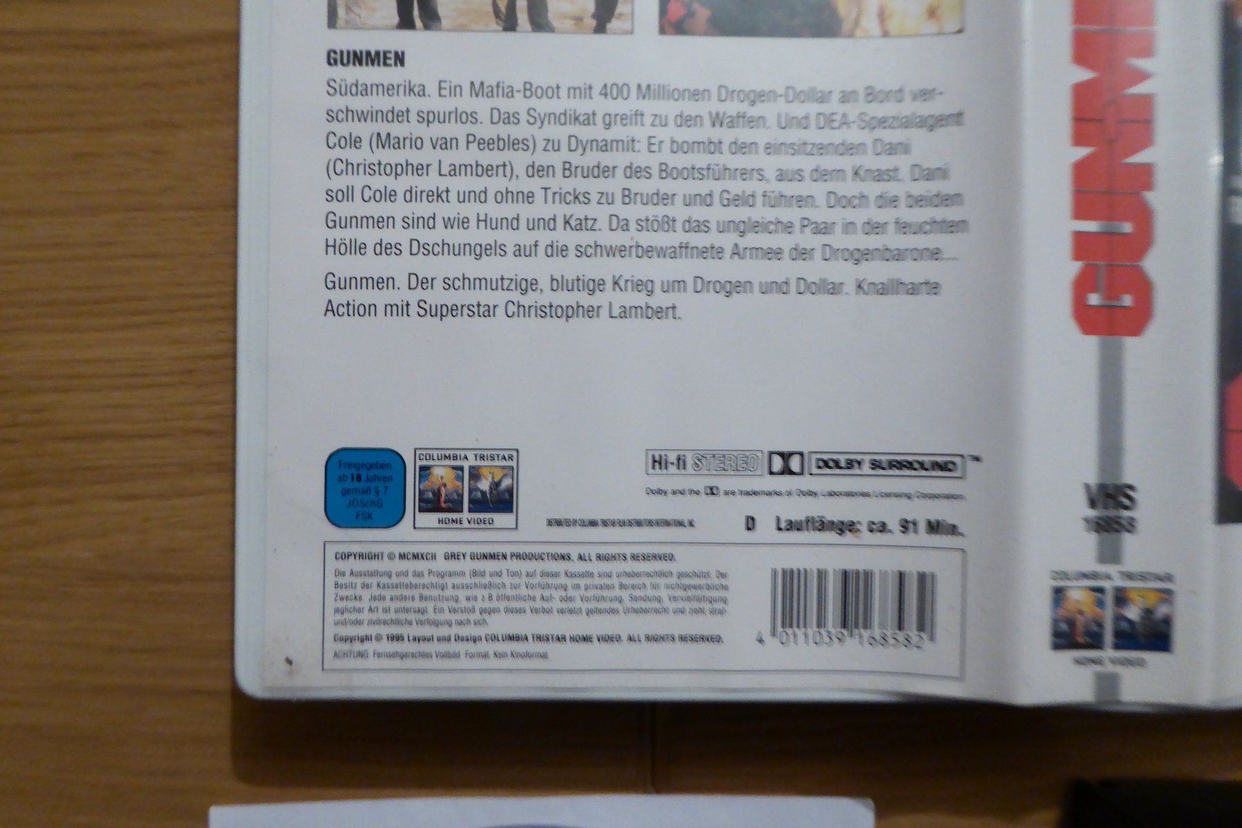 Tutti i VHS: VHS Gunman mit Backup DVD Christopher Lambert – Usato da Allschwil venduto da Summelsarium 3