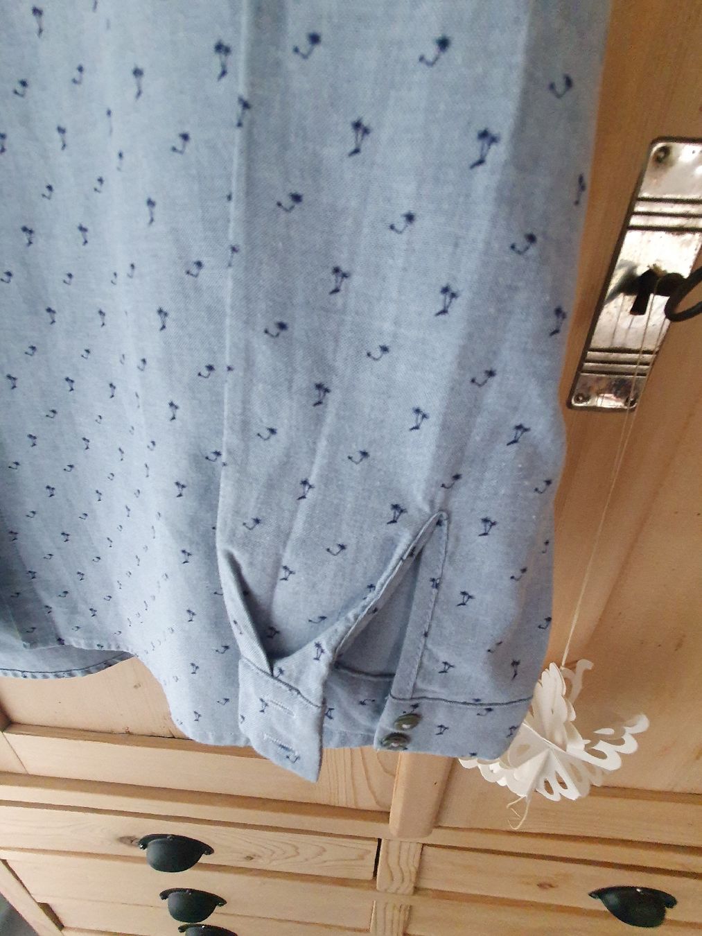 Camicette: Hemd/Bluse "It Hippie" mit Palmenmuster, Gr. S. – Usato da Steinach venduto da Xamax18 4