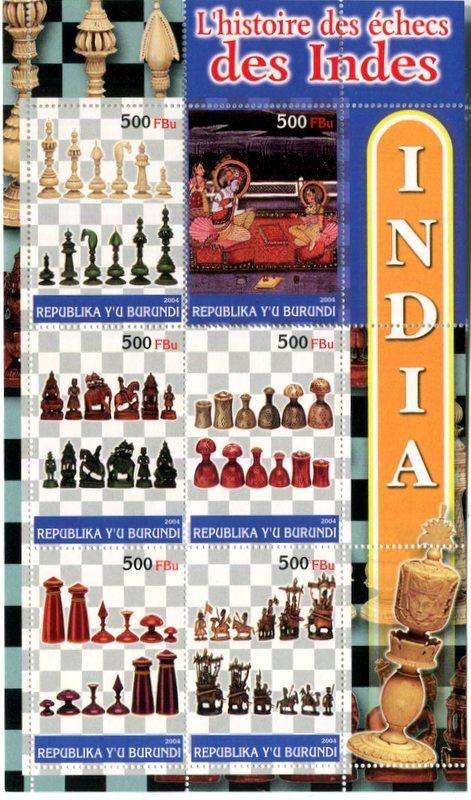 Alle Briefmarken: Block "Schach". Burundi – Neu und originalverpackt aus Basel von Butsch5